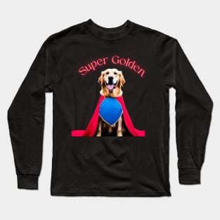 Super Golden-Golden Retriever Superhero Long Sleeve T-Shirt